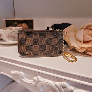 Authentic Louis Vuitton Damier Ebene Key Pouch